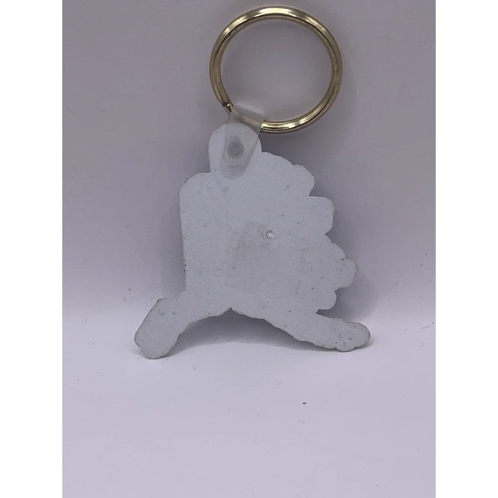 Alaska State Shape and Flag Travel‎ Souvenir Keychain Key Ring